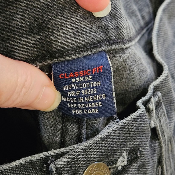 Austin Jeans Mens Classic Fit Straight Leg Faded Black Denim 33x32/30×30 Vintage - Picture 4 of 9